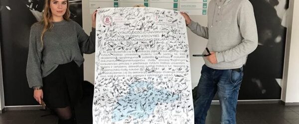 VDU studentai pasižada nenusirašinėti